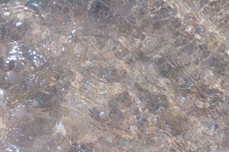 Top view surface on clear sea waterの写真素材