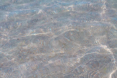 Top view surface on clear sea waterの写真素材