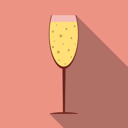 a glass of champagne iconのイラスト素材