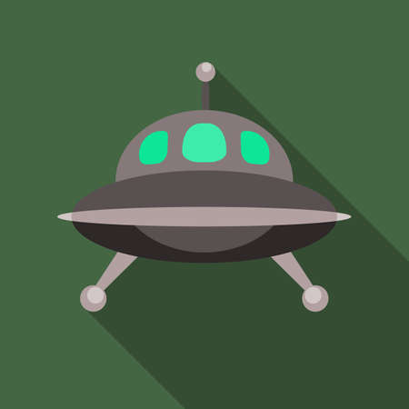 UFO spaceship icon.のイラスト素材