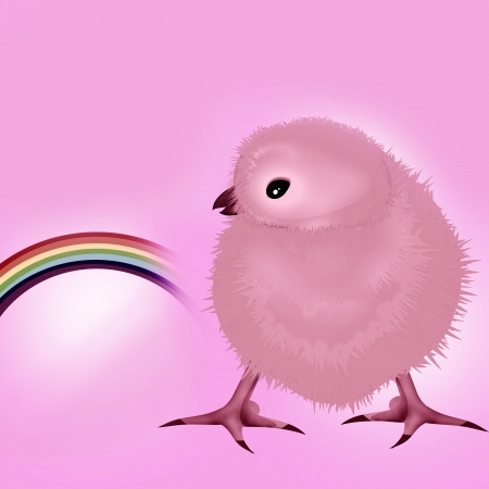 Newborn chicken and the egg の写真素材