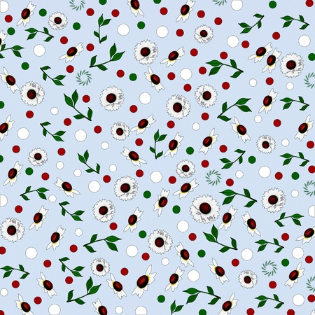 Background illustration of flowers daisies.の写真素材