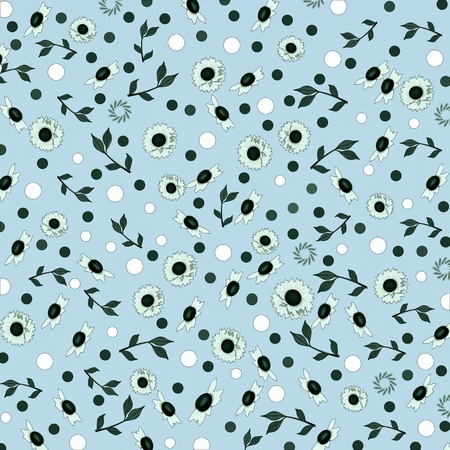 Background illustration of flowers daisies.の写真素材