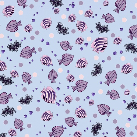 Illustration background. Fishes.の写真素材