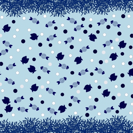 Illustration background. Fishes.の写真素材
