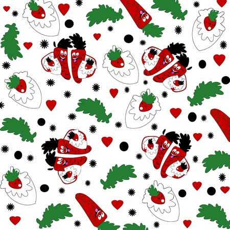 Illustration. Carrots. Children.の写真素材