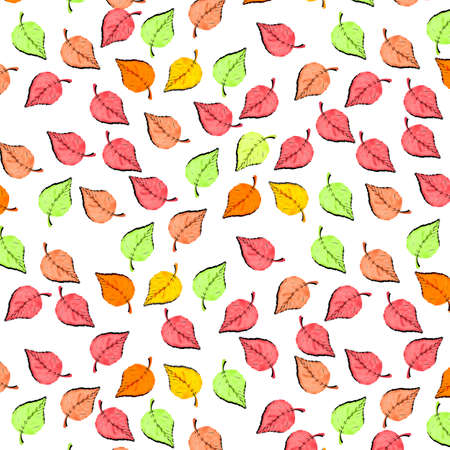 Autumn foliage. Illustration.の写真素材