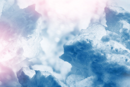 Background of snow. Winter landscape. The texture of the snowの写真素材