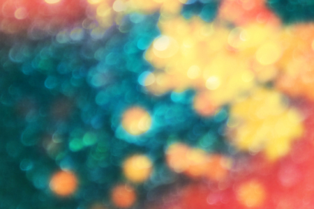 Blurred bright autumn background. Abstract colorful bokehの写真素材