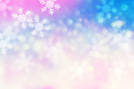 Abstract winter Christmas and New Year background. Snowflakes.の写真素材