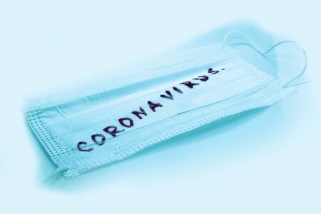 Novel coronavirus - 2019-nCoV,   virus concept. Medical mask, textの写真素材