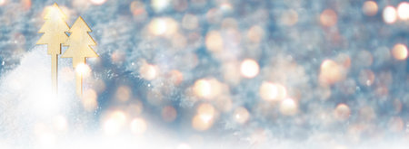 Blurred background. Christmas tree decorated with bright toys. greeting cardの写真素材