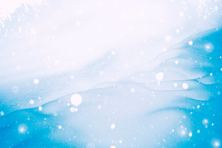 Blur Background. Winter landscape. The texture of the snow. outdoorの写真素材