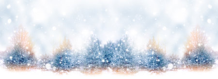 Landscapes. Frozen winter forest with snow covered trees. outdoor. landscapeの写真素材