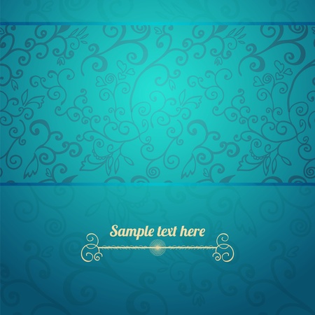 Excellent seamless floral pattern blue background for your web designのイラスト素材