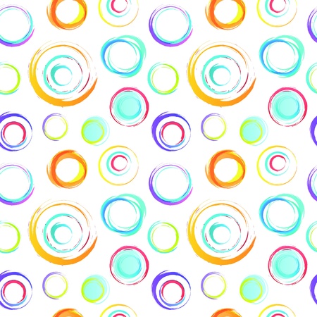 Colorful retro seamless circles background for you web designのイラスト素材