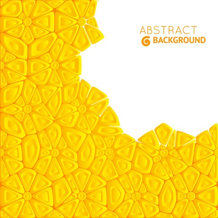 Abstract orange  geometric background frame with place for your textのイラスト素材