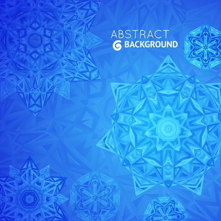 Blue business background, card with triangular design for your presentationのイラスト素材