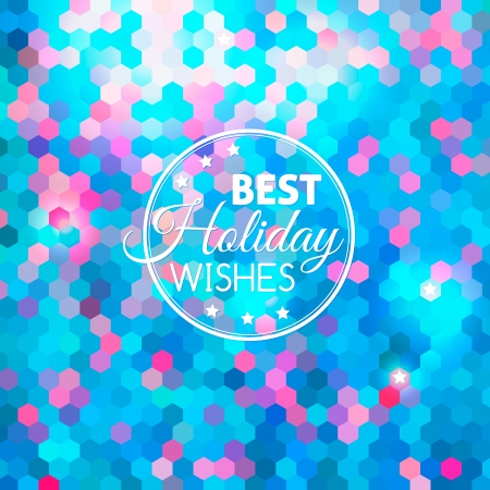 Best winter holiday abstract blue geometric shining backgroundのイラスト素材