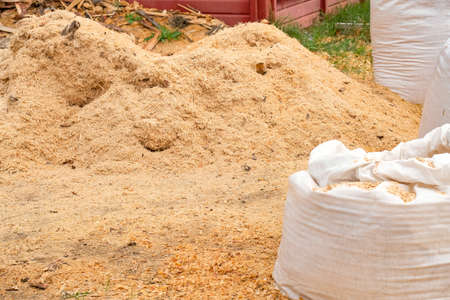 Special covering for the equestrian arena. Soil mixed with sand.の写真素材