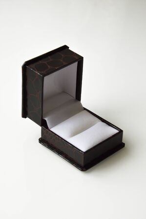 ring box. gift wrap on a white background.