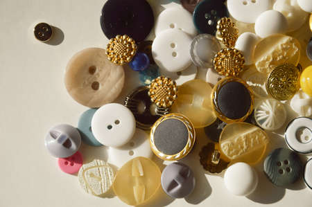 buttons for clothes. the clasp. needlework items. background for the design.