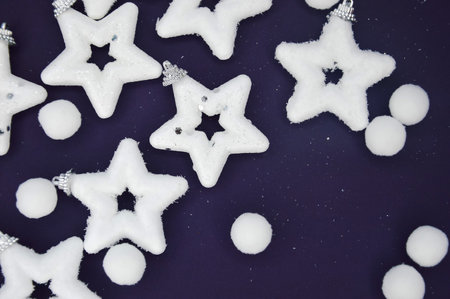 preparing for a Happy New Year and a Merry Christmas. background for the design of winter holidays. decor.の写真素材