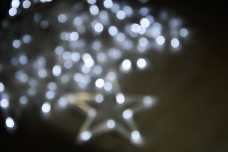 festive bokeh. background for the design. preparing for a Happy New Year and a Merry Christmas....