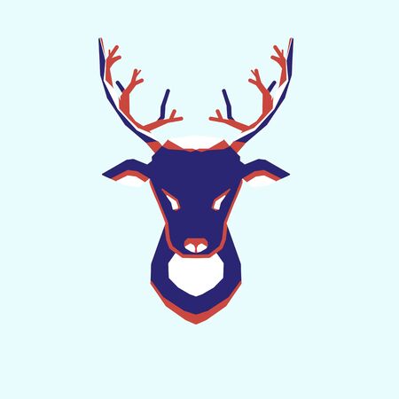 Abstract Norwegian deerのeditorial素材