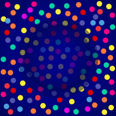 Garland of colorful flags and confetti for holiday backgroundのイラスト素材