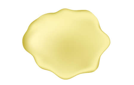 Gold collagen serum drop. Golden oil. Hyaluronic acid skin solutions. Skincare cosmetic product. Vector background.のイラスト素材