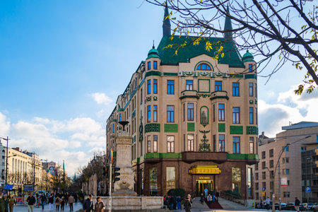 Hotel Moskva - About November 2022, Belgrade, Serbiaのeditorial素材