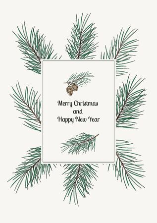 Vector illustration for Christmas and New Year design.のイラスト素材