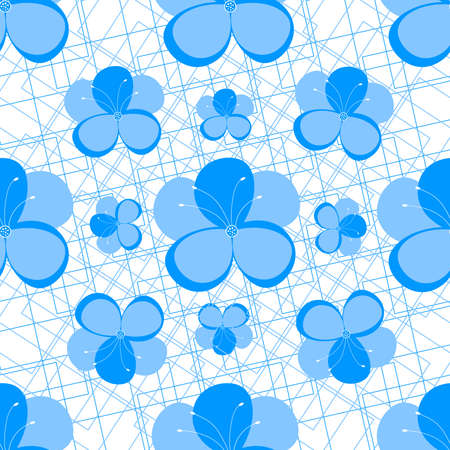 Vector seamless pattern with pansy flowers. Design for fashion, fabric and all prints on white background colorのイラスト素材