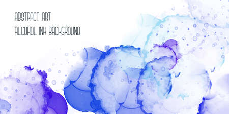 Abstract marble fluid painted background with space for text. Alcohol ink or watercolor art. Editable vector texture backdropのイラスト素材