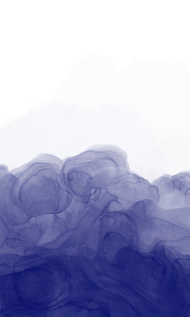 Abstract blue marble fluid painted background with space for text. Alcohol ink or watercolor art. Editable vector texture backdrop for poster, card, invitation, flyer, cover, banner, social media postのイラスト素材