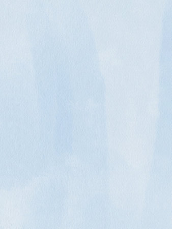 Blue sky background for template. Watercolor dense transparent background. Hand drawing. Watercolor illustration.の写真素材