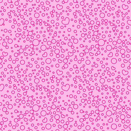 LOL doll surprise style. Seamless pattern for text, picture frame, gift tag, zipper. Bright decoration with little dots, heartsのイラスト素材