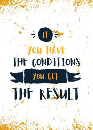 Inspiring Creative Motivation Quote about results Poster Template. Vector Typography.のイラスト素材