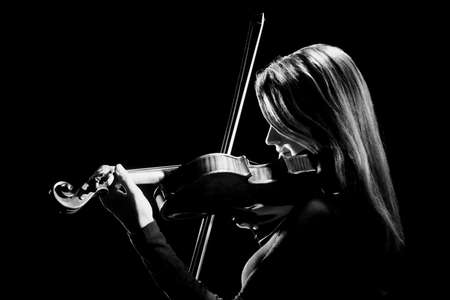 Violin player violinist Musical instruments of orchestra Playing classical musicianの写真素材