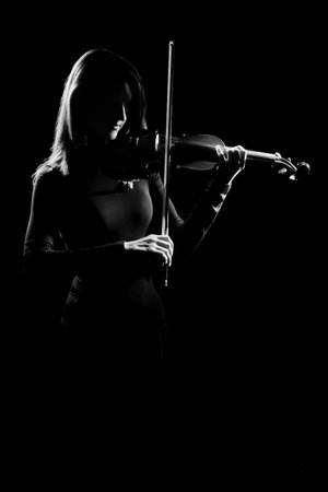Violin player violinist classical music concert musician Playing violinの写真素材