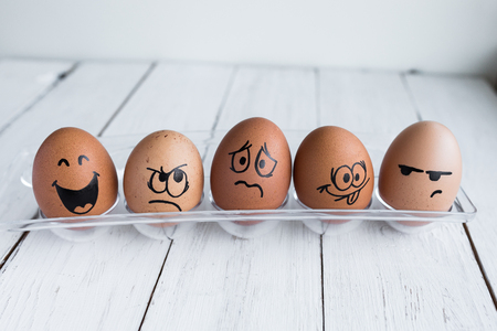 Emoji eggsの写真素材