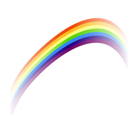 Colorful rainbow, design elementのイラスト素材