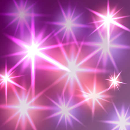 Violet glowing light background. Lighting stars background.のイラスト素材