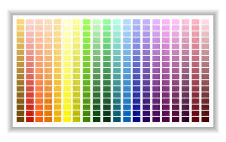 Color palette. Color shade chart. Vector illustrationのイラスト素材