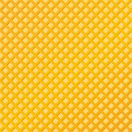 Wafer background. Waffles pattern. Texture of sweet and delicious food. Vector illustration.のイラスト素材