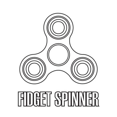 Hand spinner vector illustration in flat style.のイラスト素材