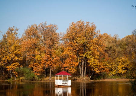 Little House on the lakeの写真素材