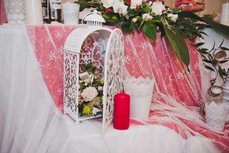 Decorative ornaments of an interior of cafe.の写真素材