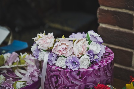 Decorations of flowers.